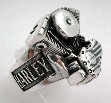 Amazon.com: Jewellery Pit - Harley Davidson 925 Sterling Silver Ring for  Men - Custom Signet Ring - Men's Signet Ring, Handcrafted for Bikers -  Handmade Biker Signet Ring (8.5) : Handmade Products
